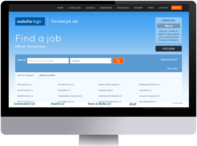 Interface d’un site PHP